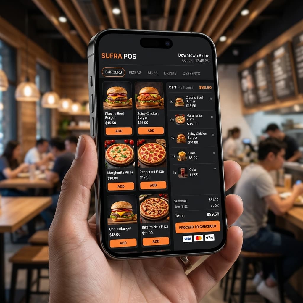 SUFRA mobile waiter view